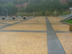 公園廣場-壓模混凝土地坪